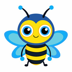 Cute Cartoon Bee Illustration for Kids Book