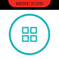 Menu UI Design Elements icons. Set of hamburger Menu buttons. Website Navigation Icons for Mobile App and User Interface. Modern colored Navigation buttons or Web menu and ui icons set