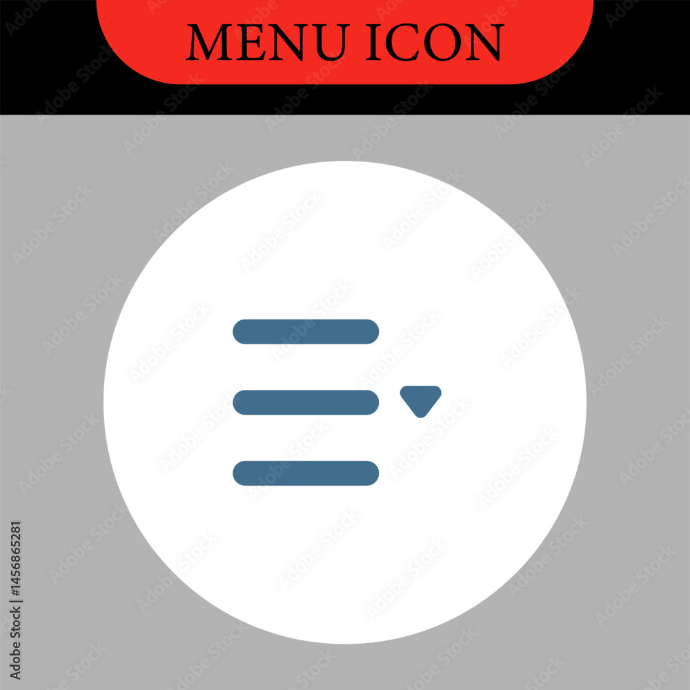 Aufkleber menu ui design elements icons. set of hamburger menu buttons. website navigation icons for mobile ap
