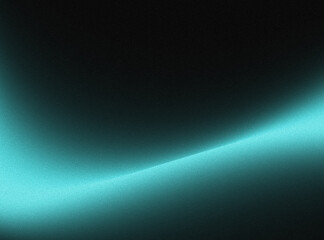Abstract teal curve on black background. (2)