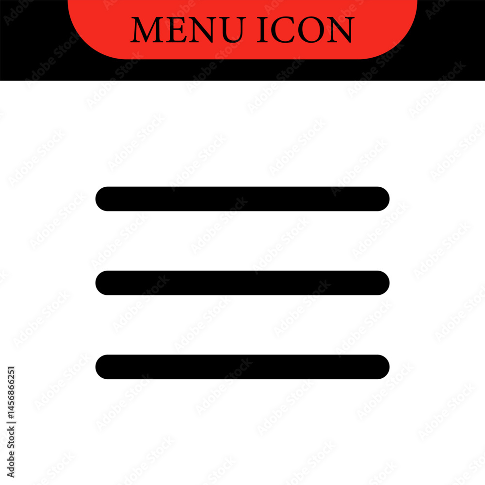 Aufkleber menu ui design elements icons. set of hamburger menu buttons. website navigation icons for mobile ap
