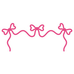 pink ribbon bow border