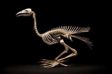 Bird skeleton anatomy detail