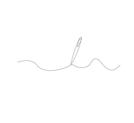 Classic pen continuous line drawing. White background. Pen icon. Back to school or college concept. Education, learning knowledge for humanity. Modern continuous line drawing design graphic 