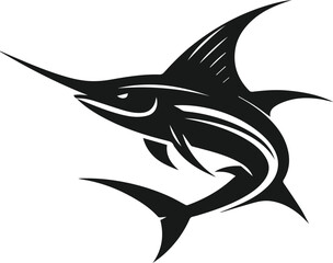 Swordfish silhouette vector