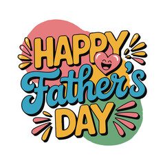 Father's day typography t-shirt