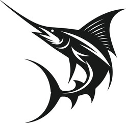 Swordfish silhouette vector