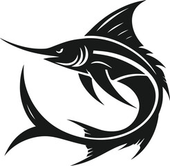 Swordfish silhouette vector