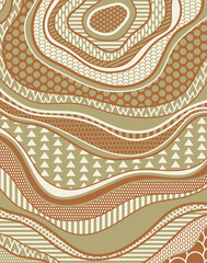 Hand drawn  geometric art background design.