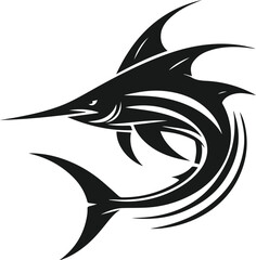 Swordfish silhouette vector