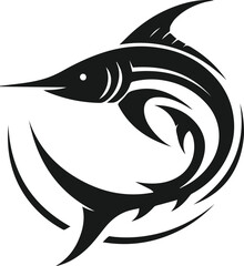 Swordfish silhouette vector