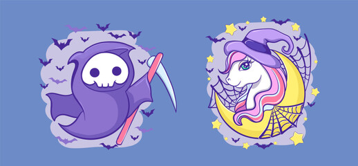 Set Happy Halloween Icons