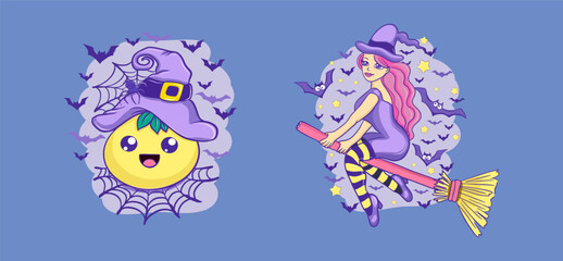 Set Happy Halloween Icons