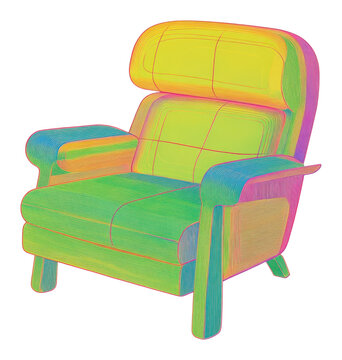 recommend clip art: PNG Outline of a Armchair furniture armchair colors.