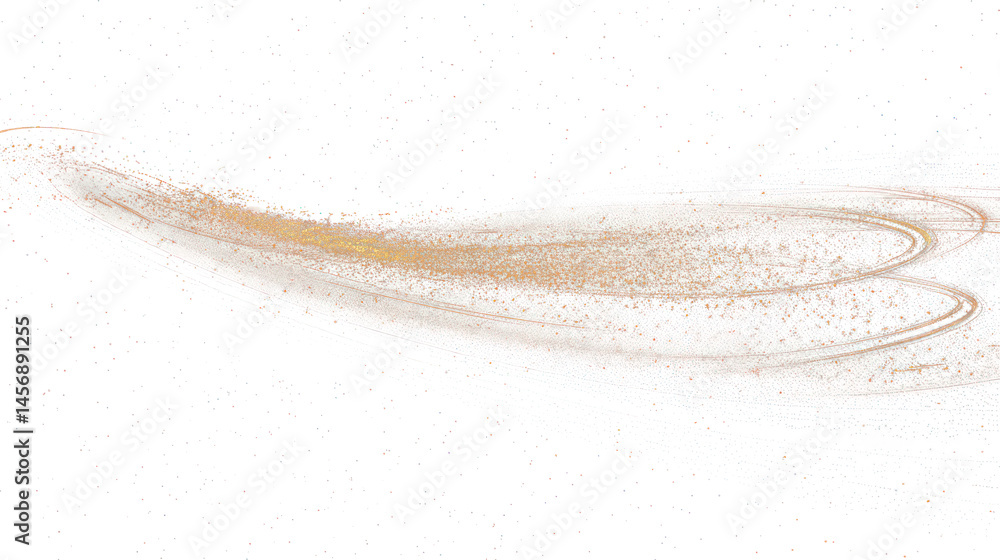 Canvas Prints png minimal effect golden particles space swirl background.