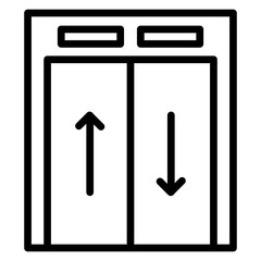 Elevator Pitch Vector Line Icon Design