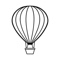 Obraz premium hot air balloon vector illustration