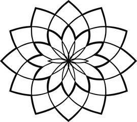 Obraz premium Mandala With Retro Gradient Art
