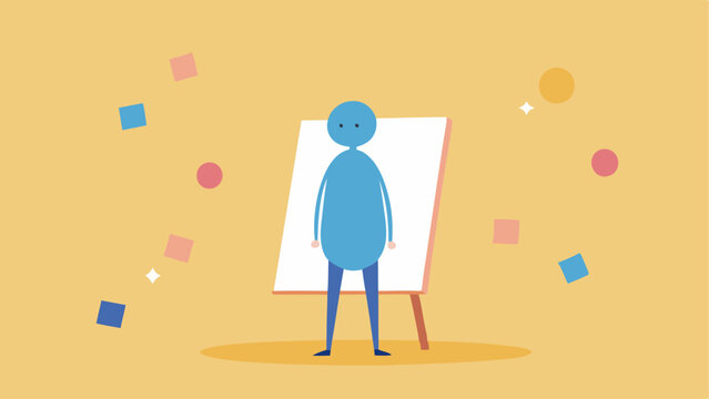 Daily Affirmations A character standing in front of a mirror with positive affirmations written on sticky notes around the mirror symbolizing the power of selfaffirmation.