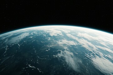 Obraz premium Stunning Earth from Space Blue Planet Clouds Atmosphere Space Exploration