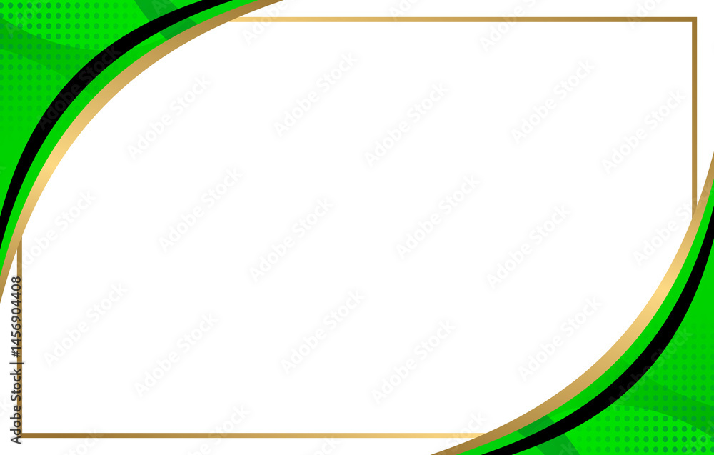 Aufkleber abstract green backdrop design featuring a light wave curve