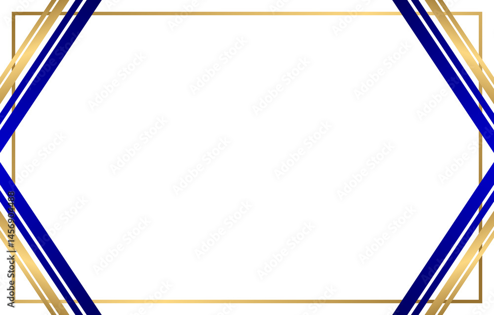 Poster abstract blue background with lines forms a blank vector frame design for business advertising
