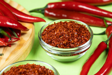 Dried Chili Seasoning with Fresh Chili Peppers