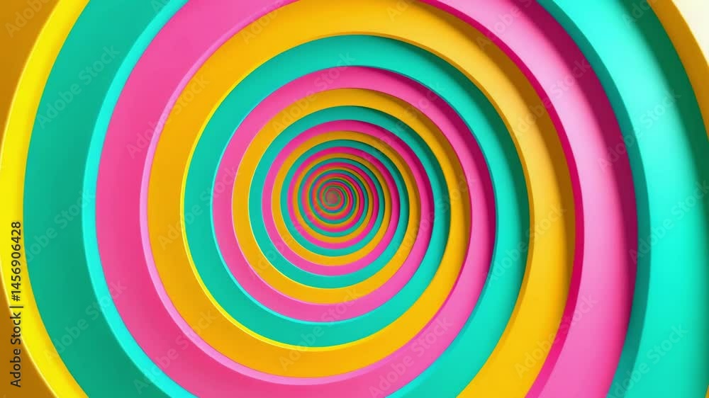 Poster Dynamic swirling patterns in vibrant colors create an immersive visual experience in 4K resolution