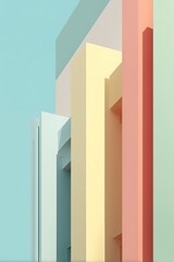 Colorful architectural structures design