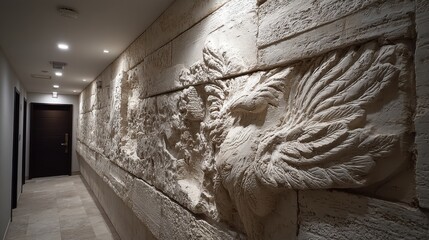 Obraz premium relief plaster wall surface.stock image