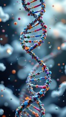 the dna spiral represents the fundamental building block of life and the key to the evolution of living organisms