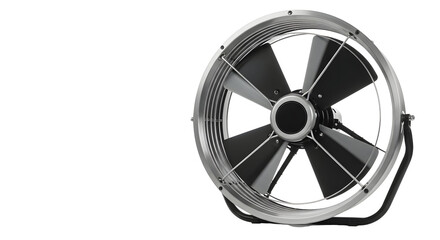 Fototapeta premium Modern metal fan isolated