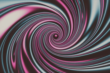 Obraz premium A spiral of pink and blue colors