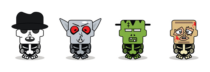 Set Happy Halloween Icons