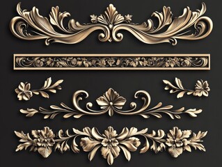 Gold Decorative Panels