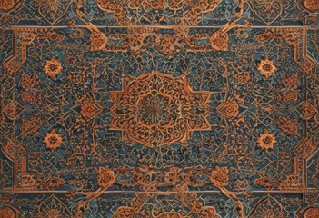 Naklejka premium Bold geometric Moroccan pattern Flat design, clean lines, intricate details , digital, intricate