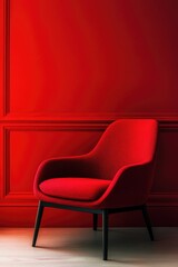Red Chair and Wall