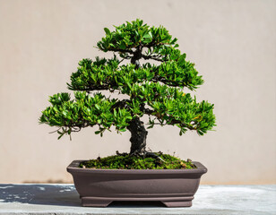 Bonsai tree care techniques urban garden educational guide natural setting close-up horticulture insights