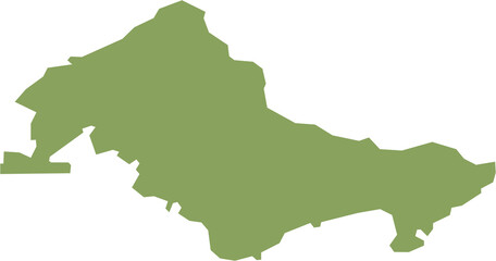 freehand drawing of Honolulu city map.