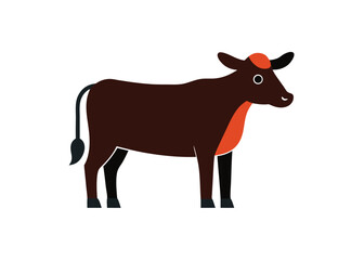 cow-shiluiti-vector-art-illustriton-white-baground.eps