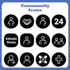 Web icon set is a vector collection of internet symbols and buttons for business and design elements