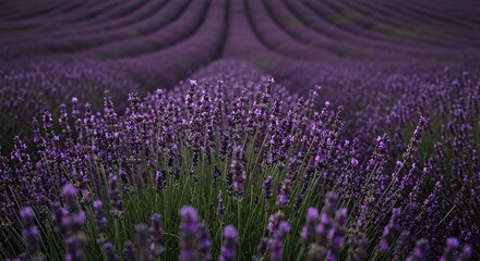 Obraz premium Lavender field in bloom