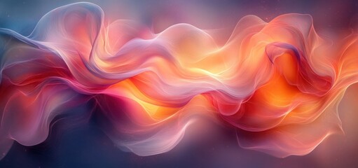 Obraz premium Abstract Swirling Nebula: A Symphony of Colors