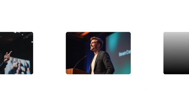 Dynamic Media Modern Slide Deck Transition with Scale