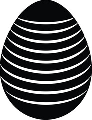 Easter egg silhouette, Easter Eggs Silhouette Vector, Eggs Vector illustration, Cute spring graphic, vector illustration