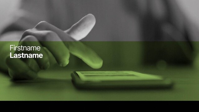 Speaker Only Color Overlay on Media