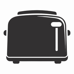 Toaster icon vector silhouette illustration isolated on white background