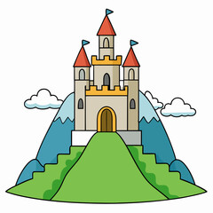 Naklejka premium fairy tale castle