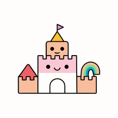 castle vector illustration