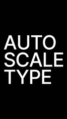 Vertical Autoscale Type by Letter